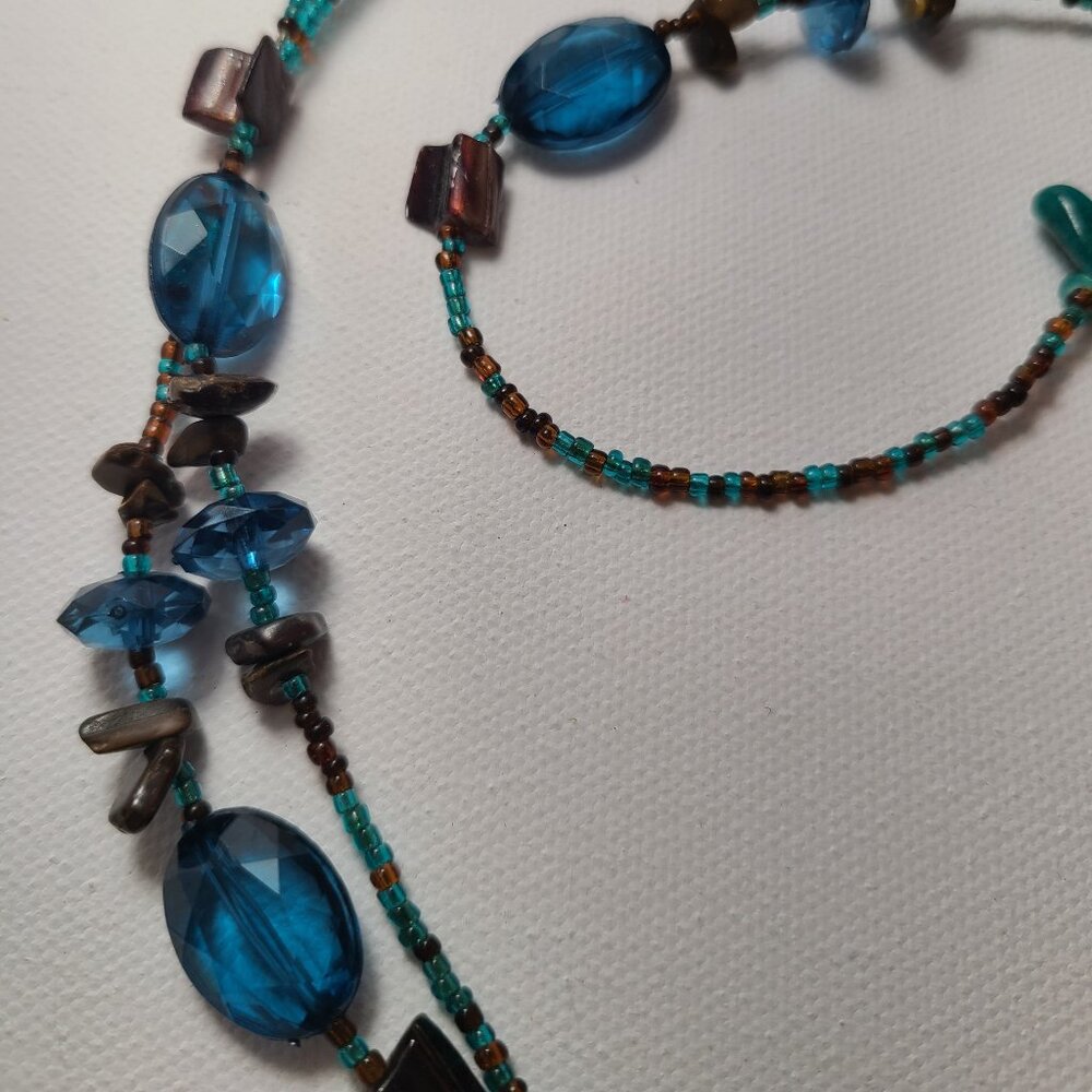 Boho Chic Multi-Color Beaded Necklace - 28”+ / Lightweight & Vibrant - Picture 6 of 7